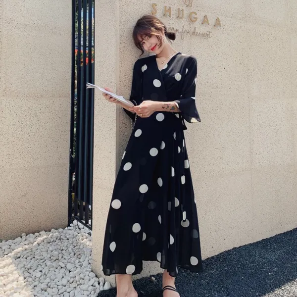 일각을 기다리다 랩원피스 맥시랩원피스 DVF 바캉스 휴양지 비치 J0803 롱 여름 드레스