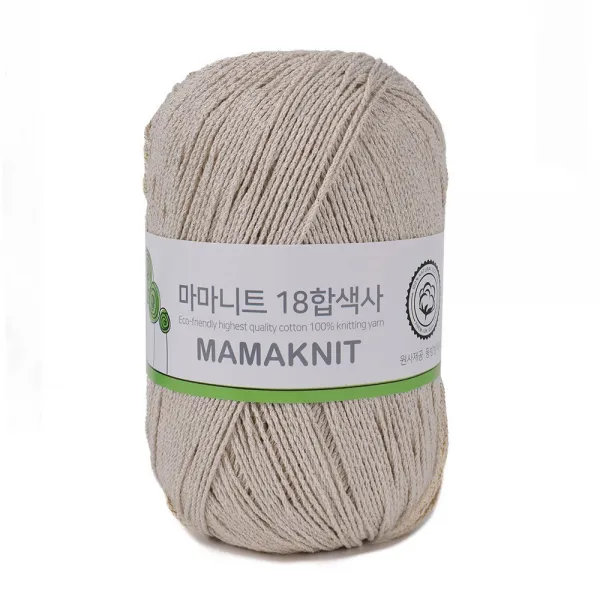 마마니트 18합색사실 동방원사 130 은색메탈혼합