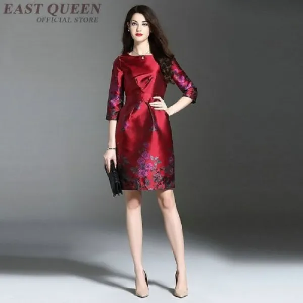 [해외] 어 드레스 CHEONGSAM QIPAO ORIENAL 드레스 여성을위한 전통 류 현 드레스 QI PAO AA4046