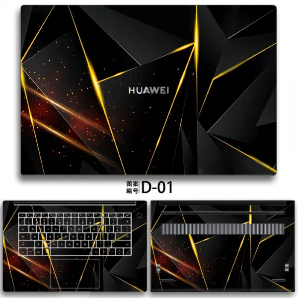 kakay 화 웨 이 MateBook D14 노트북 보호 막 2020 종 케이스 컬러 스티커 키보드 커버 14 인치 컴퓨터 바디 스크린 패 치 스타일 1 ADD 면 + 블 루 레이 드 방사 키 패드