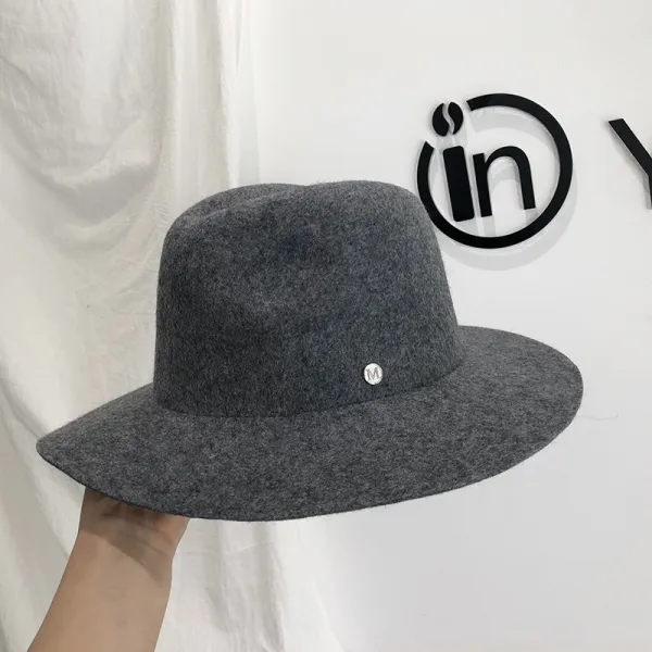 페도라 여성 겨울 가을 계절 M표시 클래식 어텀 낙숫물