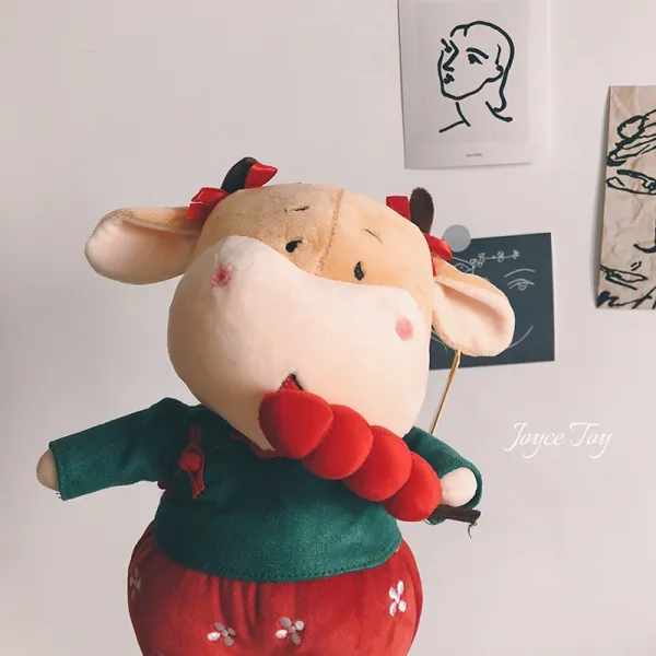 어반30 소띠해 소 장식인형 소의 해 마스코트 큐티클루시브 한 쌍의 띠동갑, 작은 덩굴