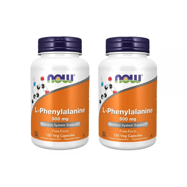 NOW 나우 L페닐알라닌 천연식욕억제제 500mg 120베지캡슐 2팩, 1개, 기본
