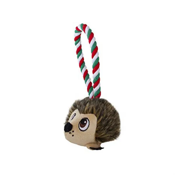 Outward Hound Tuggiez Tug-O-War Hedgehog Rope Dog Toy 외향적 인 사냥개 Tuggiez Tug-O-War 고슴도치 밧줄 장난감, 1