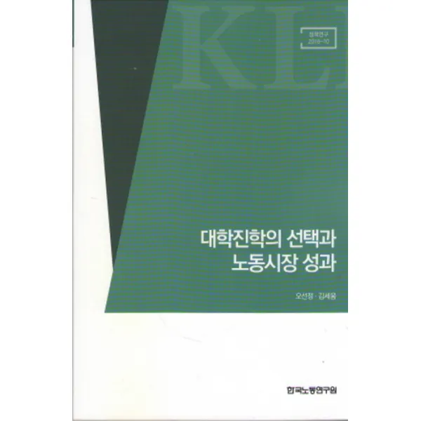 대학진학의 선택과 노동시장 성과, 한국노동연구원