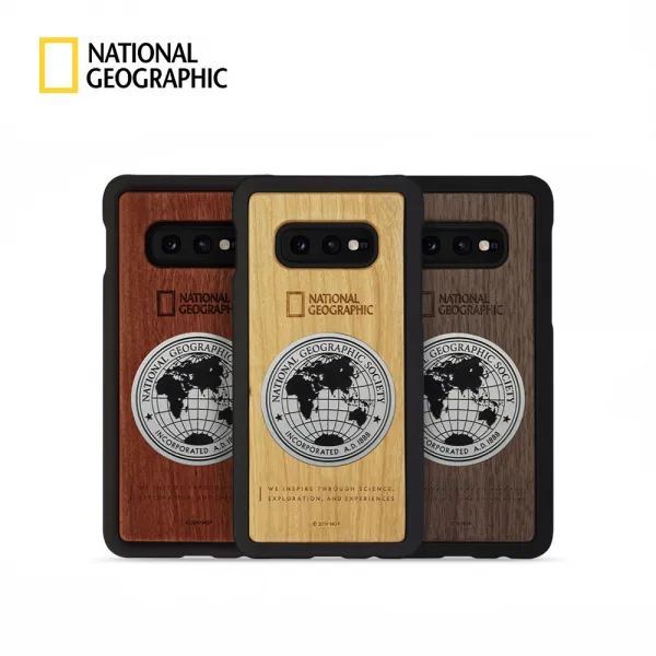 내셔널지오그래픽 메탈 데코 우드 갤럭시s10e 케이스 휴대폰