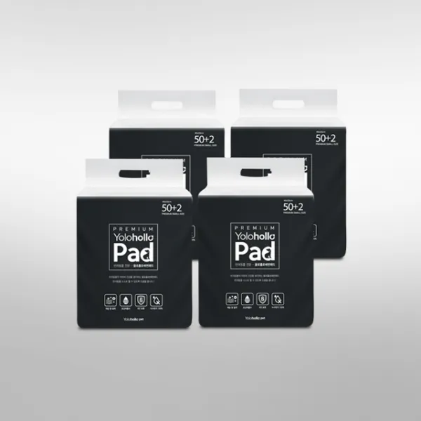 소형 40x50 욜로홀로 배변패드 52매x4팩 총208매(30g), 단품