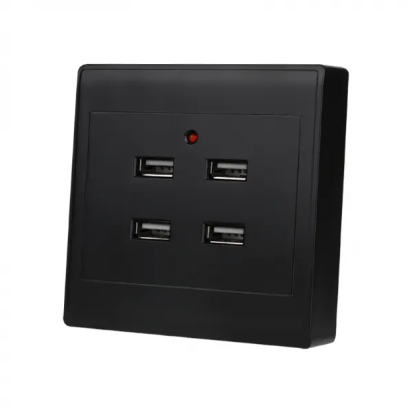 디더블유 이지웨이카드리더기 노출이 없는 복장 디프 룩 너더댓새 겹 USB 소켓 패널 220V 양 공 4위치 엎드리다 36V, 노출이 없는 복장 사공 220V 블랙