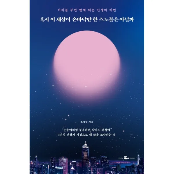 혹시 이 세상이 손바닥만 한 스노볼은 아닐까:거리를 두면 알게 되는 인생의 이면, 웨일북(whalebooks)