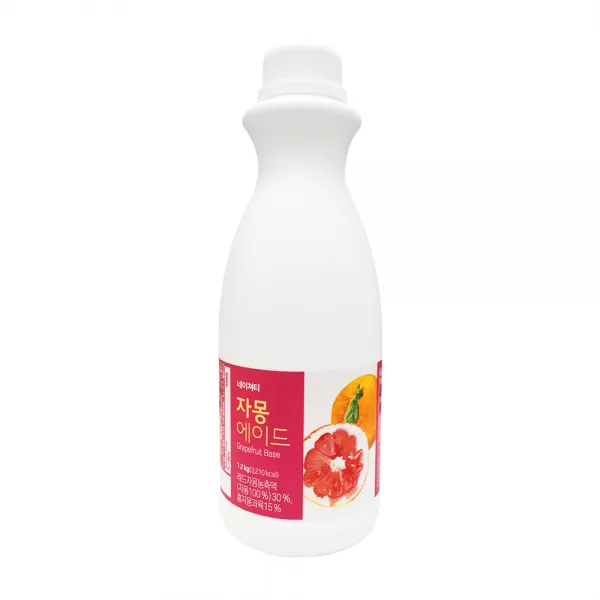 네이쳐티 홈카페 각종 과일 에이드 시럽 등 카페재료, 자몽 에이드 원액 1.2KG