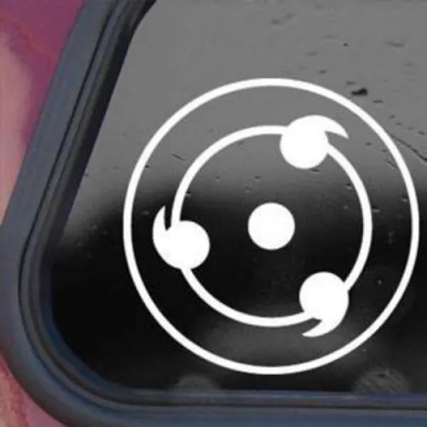 Naruto White Sticker Decal Sharingan Anime Laptop Die-cut Wh/13678348, 상세내용참조