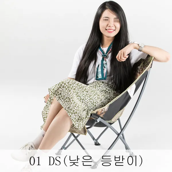 뉴타임즈11 바깥에서 접이식걸상 휴대용 작은 등받이의자 점심휴식 등받이의자 낚시의자 QH11 A25, 1개, 01 DS(낮은 등받이)