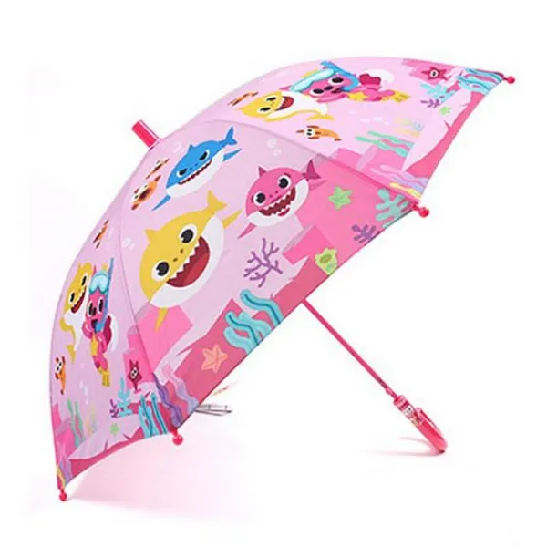 다다숲 핑크퐁 상어가족 물속이야기 47 우산 핑크 자동 5 6세 아동 공용