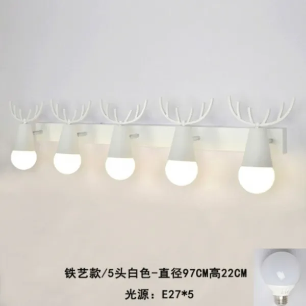 Led 거울 경전등화장실led 타구세면대등방 거울램프 5두 철예 화이트 Led 중성광