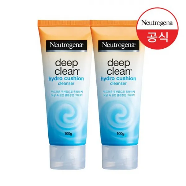  뉴트로지나 딥클린 하이드로 쿠션 클렌저 100gx2 상세설명 참조 없음 상세설명 참조