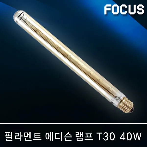 포커스 Led램프 볼전구 벌브 볼구 유볼 글로브 스틱 콘램프 El 미니전구 꼬마전구 인치구 미니크립톤 에디슨 눈꼴 조명 Led전구 54 포커스 필라멘트 에디슨 T30 40w E26 전구색 