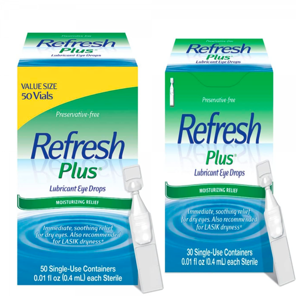 Refresh Eye Drops 인공눈물 1회용 안구건조 30개, 60개 (옵션), 30개입