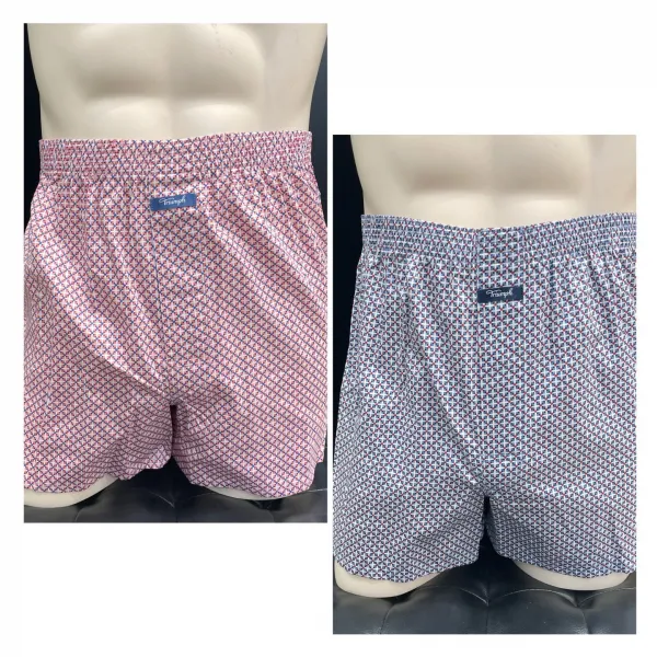 트라이엄프 트라이엄프 실물깡패! 세련된 사각 스퀘어 패턴 디자인의 면 100% 남성 트렁크팬티 2종세트