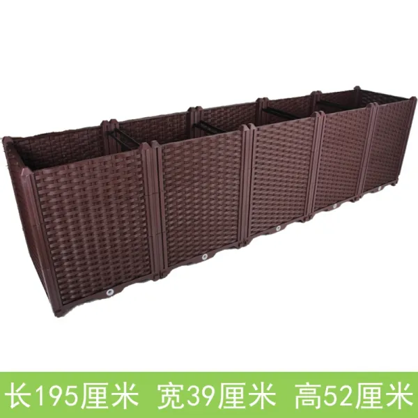 어반30 베란다 텃밭 화분 플랜트박스 푸짐한 채소 재배함 특대호 플라스틱 채소밭 화 초심5연길이195폭39높이52