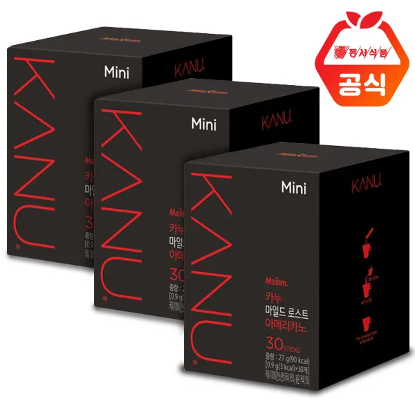 카누 마일드 로스트 아메리카노 미니, 0.9g, 90개