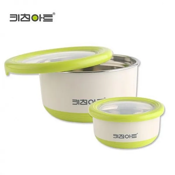 캠프힐링 키친아트 라팔 더블 푸드박스 2종세트 220ml 1200ml 주방용품 밀폐용기세트 밀폐용기 세트