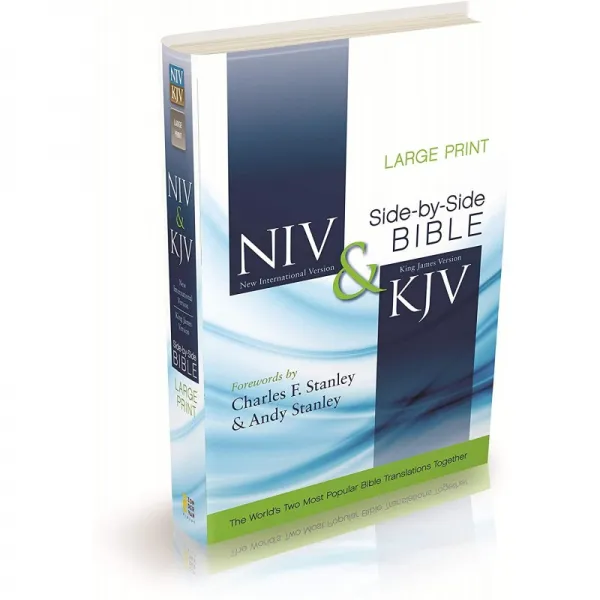 NIV KJV 병렬 성경 큰 활자체 양장본 : 여러 세기에 걸쳐 하느님의 변치 않는 말씀, 단일옵션