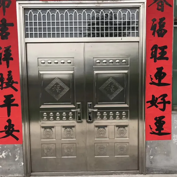 Dipylon 더블도어 304스테인리스방도문양문마을안전문백강문가용단문우자모문 만복