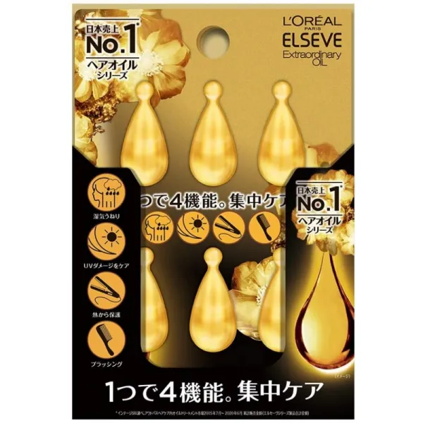 L'Oreal Paris(로레알 파리)[온라인 한정]엘 세ー우 머릿기름 드롭 렛 6안전 진입 화이트 재스민 향기 아, 1