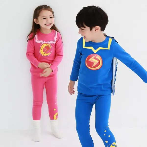  사은품 증정 정품 번개맨 번개걸 긴팔 이지웨어 간편 상하