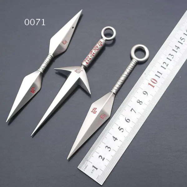 해외 나루토병기 비단용검나루토 닌자무기고무손검좌조초치검무기-28834, 13.쓰리 실버 3종 세트