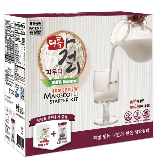 디톡막걸리 수제 천연 생막걸리 DIY 세트 (1리터 x 4개입) 락앤락 담금용기 증정, 1세트, 1.8kg