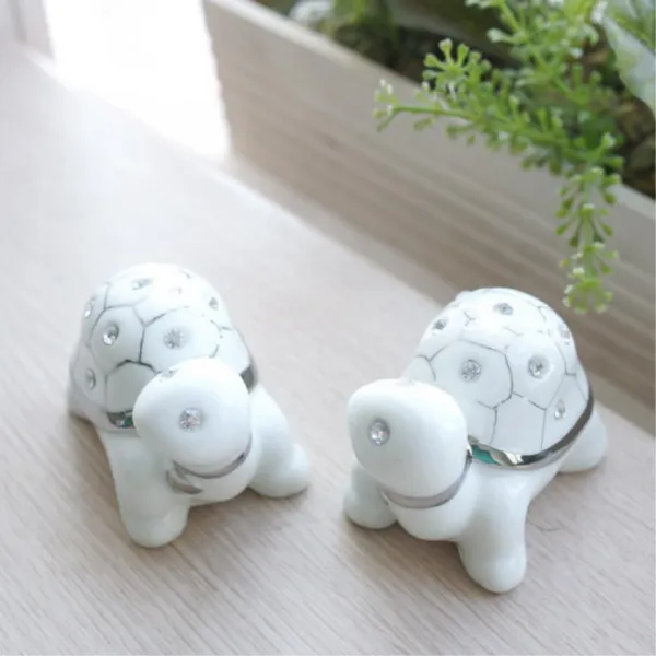 군더더기 없이 큐빅 화이트거북 2p 3개 거북이데코