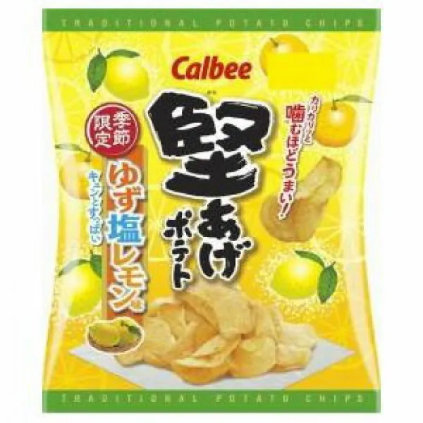 갈비가 타 주는 포테이토 유자 소금 레몬 맛 58g× 12입[7월 하순 → 8월 상순에 발매 연기], 1