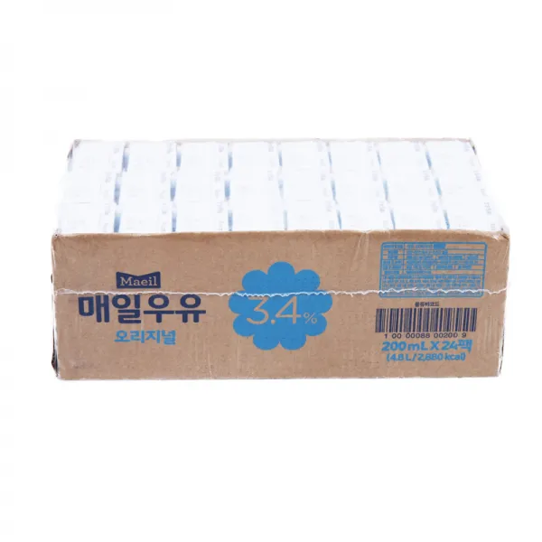 [메가마트] 매일 소화가 잘되는 멸균우유 190ml*24, 1개