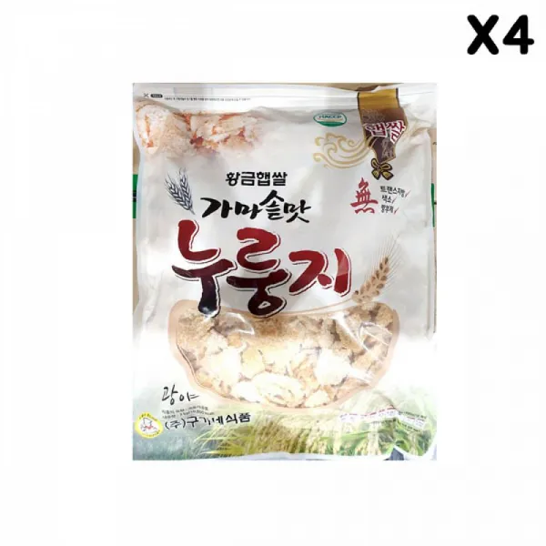 FK 누룽지(쌀 구가네 3K)X4 간편아침 끼니대용 아침간편식 누룽지 눌은밥 즉석음식 간편음식