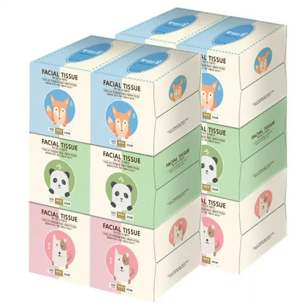 복이많은집 미니 각티슈 250매 12개 화장지 복이많은집 미니 250매 6팩x2개 총12개