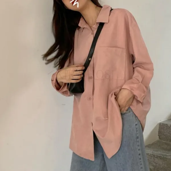 kirahosi 모던 여성 보이핏 긴소매 남방 셔츠 데일리 133호+덧신증정 Inbyuvz