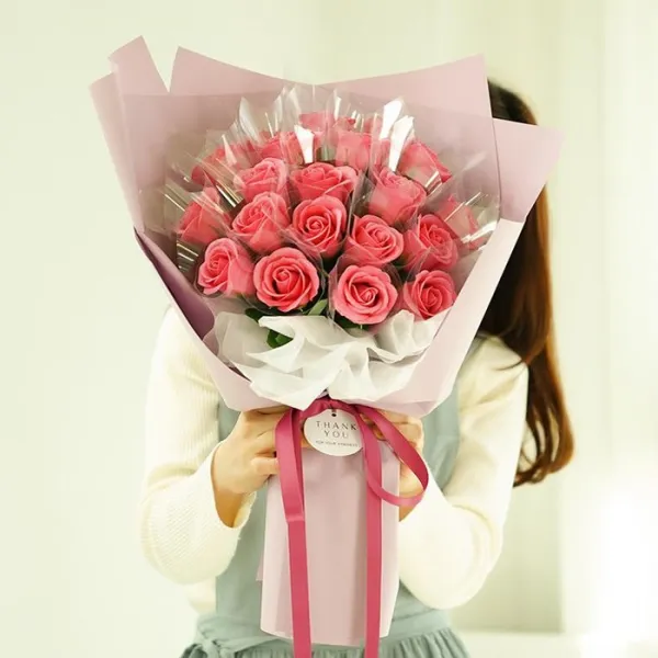 앨리플라워 돈꽃다발 20송이 돈다발꽃 용돈꽃다발 부모님선물 기념일 첫월급선물 핑크