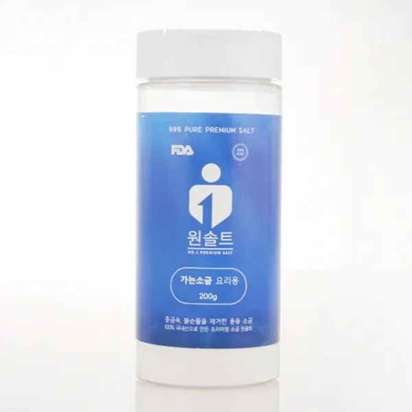 원솔트 프리미엄 가는소금 200g 요리용, 1개