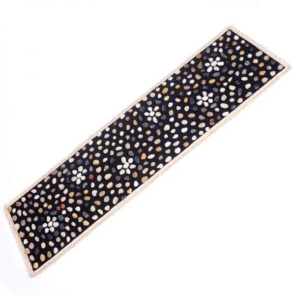 발지압 자갈 매트 발바닥 맛사지패드 욕실 마노석 신발깔창 좌석시트 발맛사지 지압매트 기본 T11 한걸음한걸음 생화 중간밀도 40*150cm 