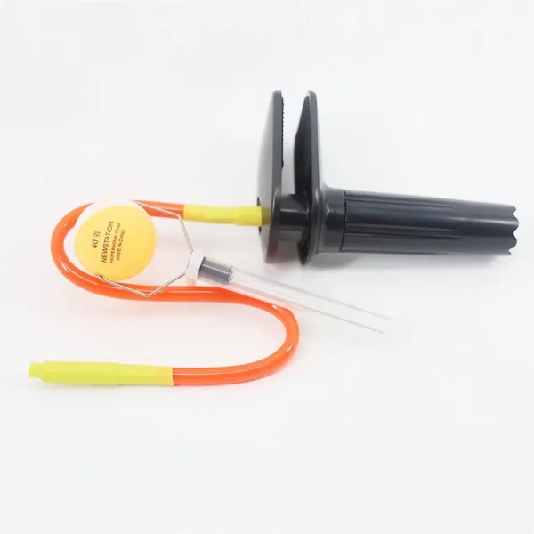 탁구공 급속히 싱글 기기단련 보풀제거기 8cm테이블클립 25cm장대롱 탁구 전문 변형 훈련 가정용 T01 8블랙 플라스틱 클립 25레드막대+5볼 052