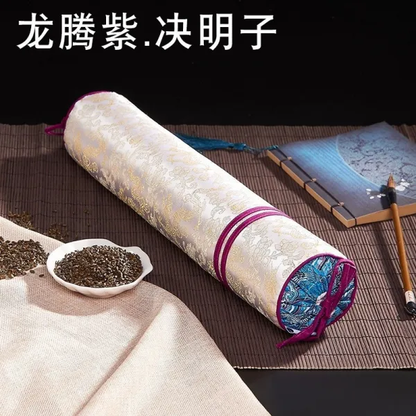 일반베개솜 결명자차씨 베갯속 경추배개 머리회복 목경추 전용 목 목보호 원형기둥 캔디 원형 견인 딱딱한베게 헤드, T04-기세등등 보라 무게측정 결명자차씨
