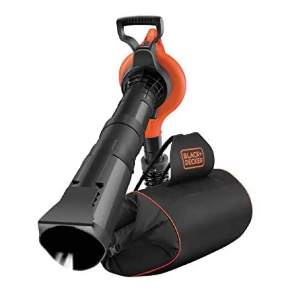 Black+Decker Elektro Laubsauger-blaser mit Hacksler (72l Fangsack-Rucksack Laubrechen und Tragegur, 상세 설명 참조0, 상세 설명 참조0