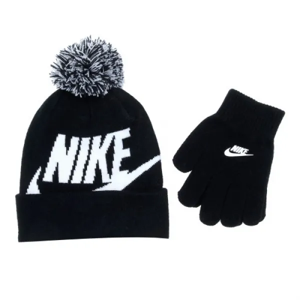  나이키키즈 스우시폼비니&글러브세트 Aow12qca95 Bk Free