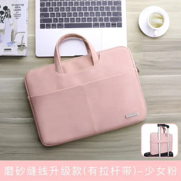 남자노트북파우치 macbookair컴퓨터가방 필기노트 air13.3inch컴퓨터가방 Macbook12여성핸드가방 mac이너백 pro13파우치 15.6가죽커버 14남성트랜드 노트비지
