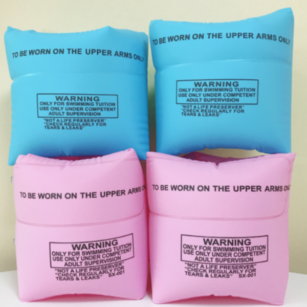 수영 팔 튜브 암링 2세트 핑크+파랑
