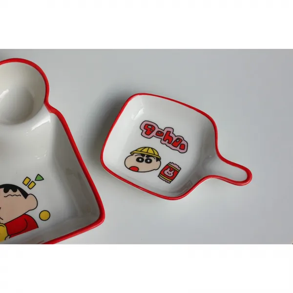 산리오 짱구 만두접시 소스접시