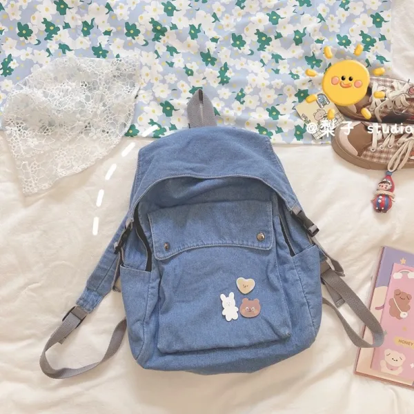 대용량 여성 고등학교 대백팩가방 BF 고풍 감명받다 책가방
