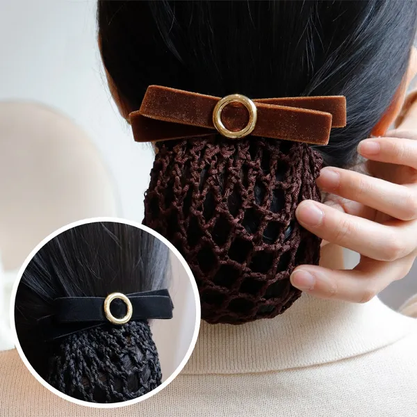 뽀너스 Handmade 벨벳링 머리망 2color