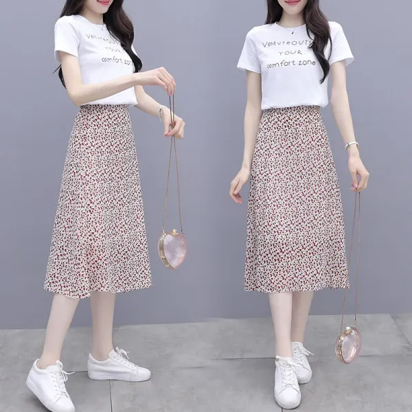 영민컴퍼니 쉬폰스커트 여름 0어 언니 가볍고 맵시 있는 눈 솔기 아주 센